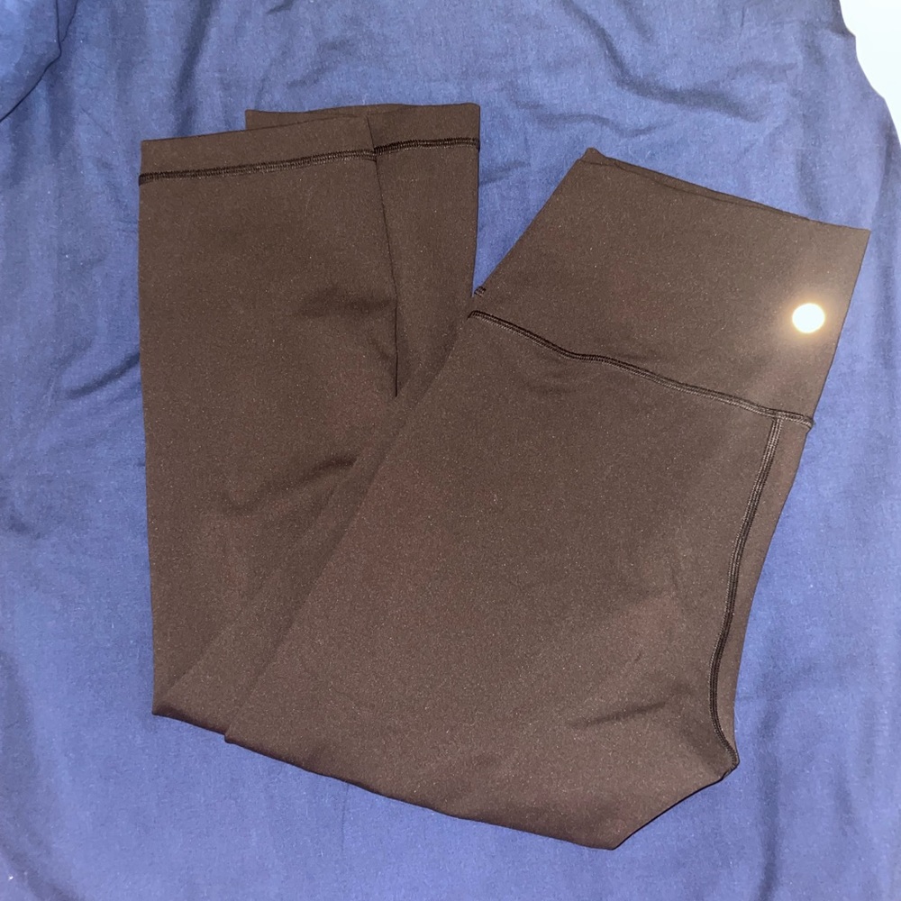 Lululemon Wunder Under Black Cropped Legging Size 10